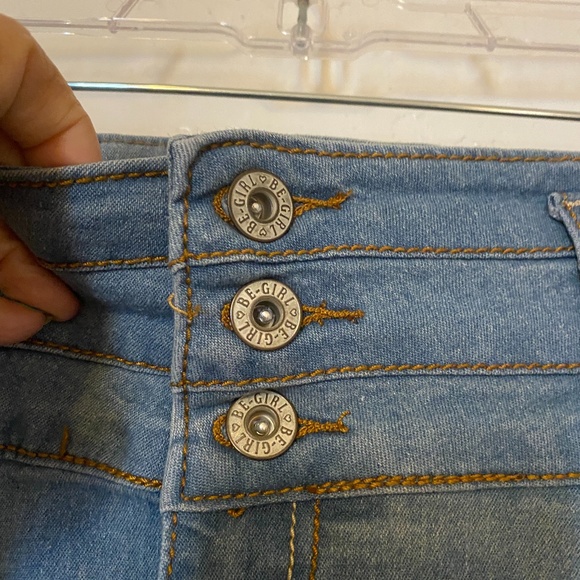 NWOT-Be Girl Jeans distressed denim skirt, size 2X - Picture 6 of 8